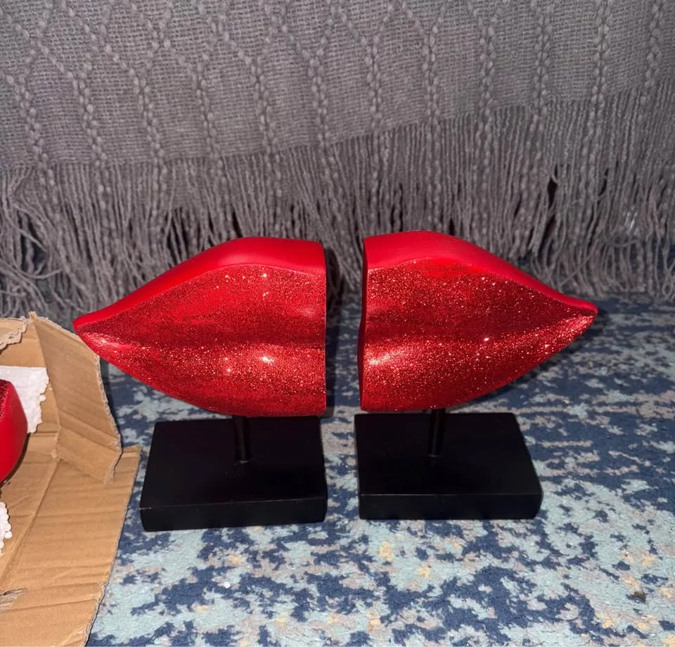 Brand new heavy duty Lip Book end Decorative Book Stopper image indicator(2)