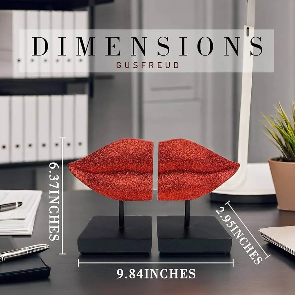 Brand new heavy duty Lip Book end Decorative Book Stopper image indicator(7)