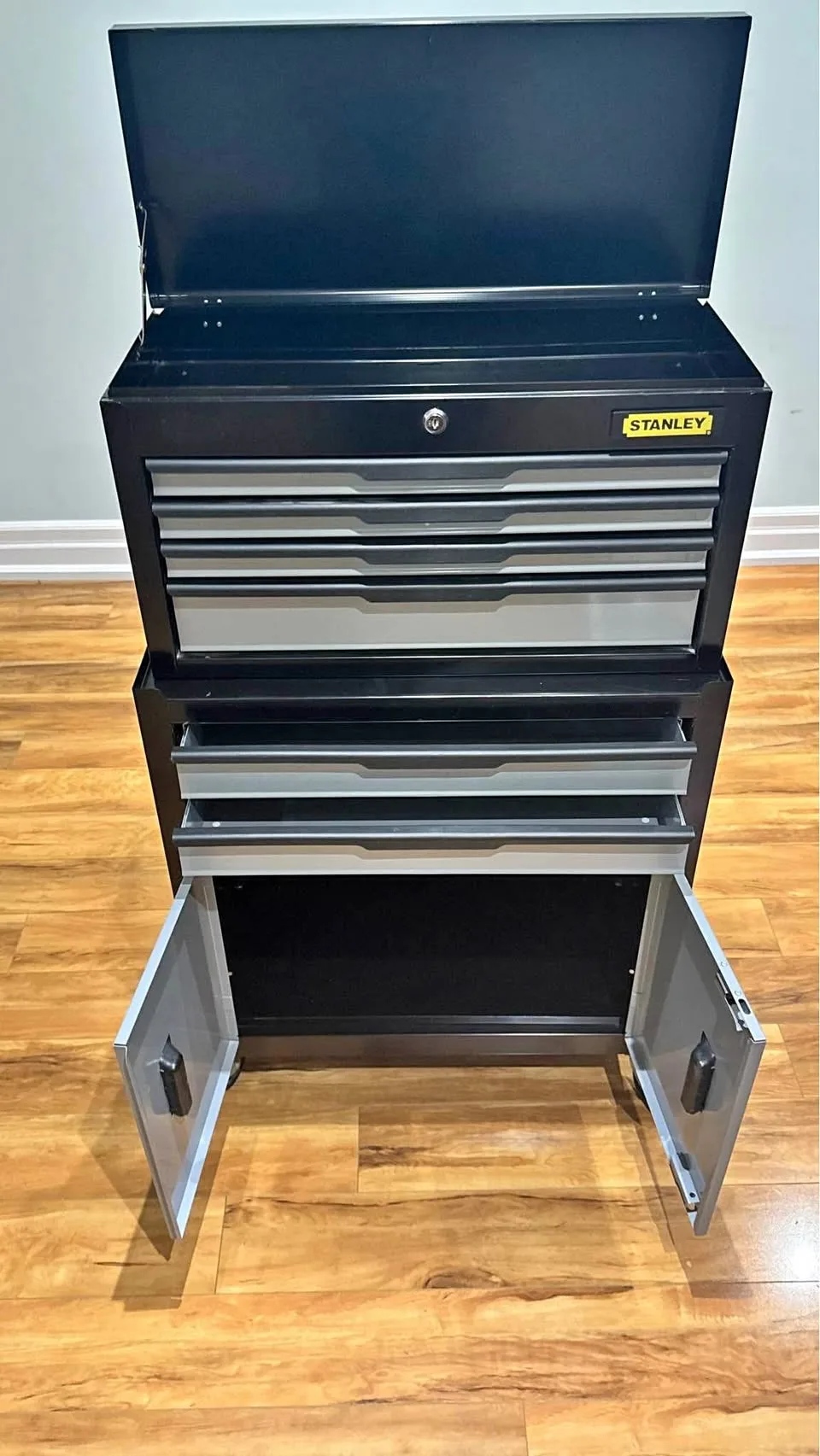 Stanley Tool Chest Box - 6 Drawers, 1 Cabinet, Flip Top thumbnail