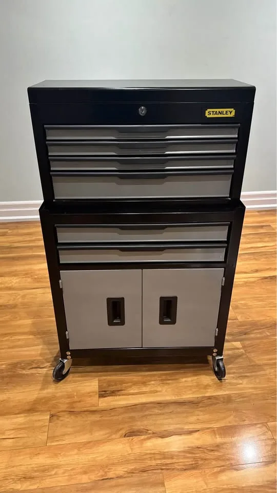 Stanley Tool Chest Box - 6 Drawers, 1 Cabinet, Flip Top image indicator(2)