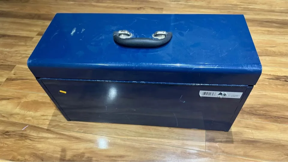 Mastercraft 3 drawers blue toolbox chest image indicator(4)