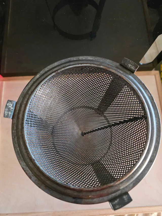 Antique strainer-chinois with vintage pestle image indicator(2)