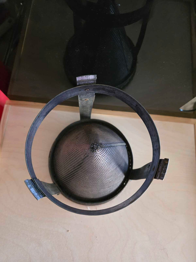 Antique strainer-chinois with vintage pestle - photo 3