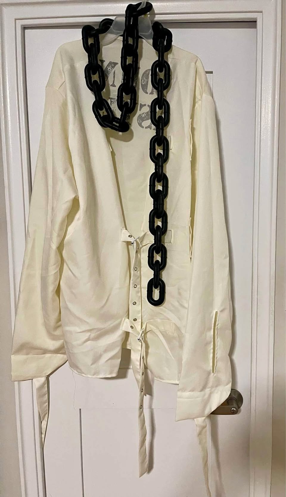 Straitjacket Halloween costume with chains
