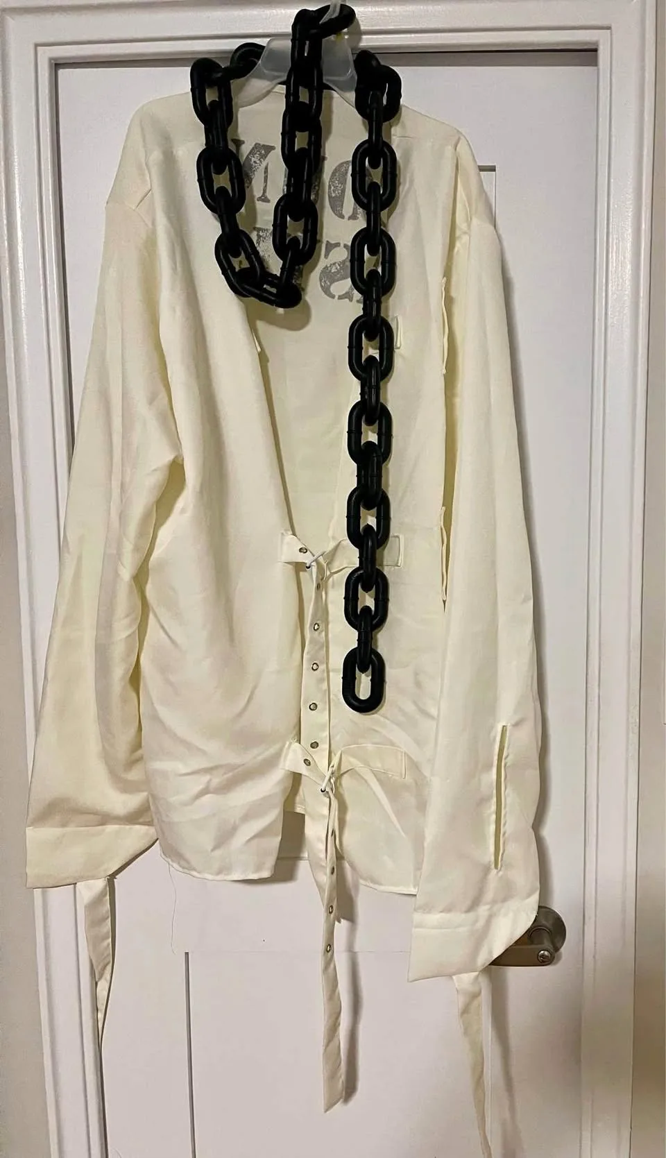 Straitjacket Halloween costume with chains thumbnail