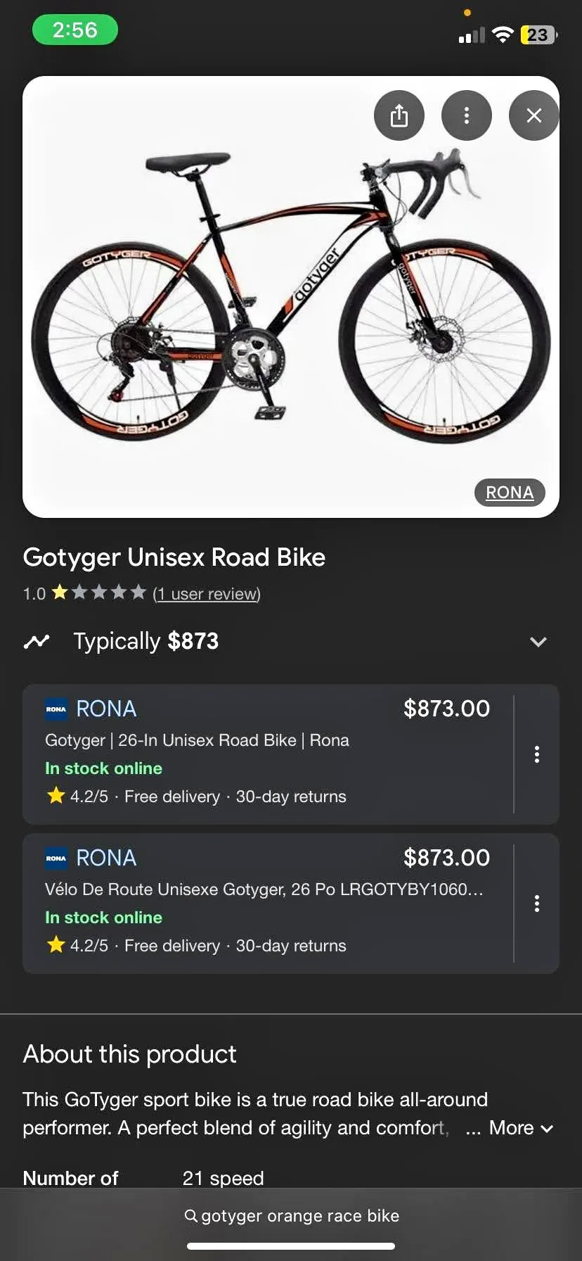 Race bike needs fixing