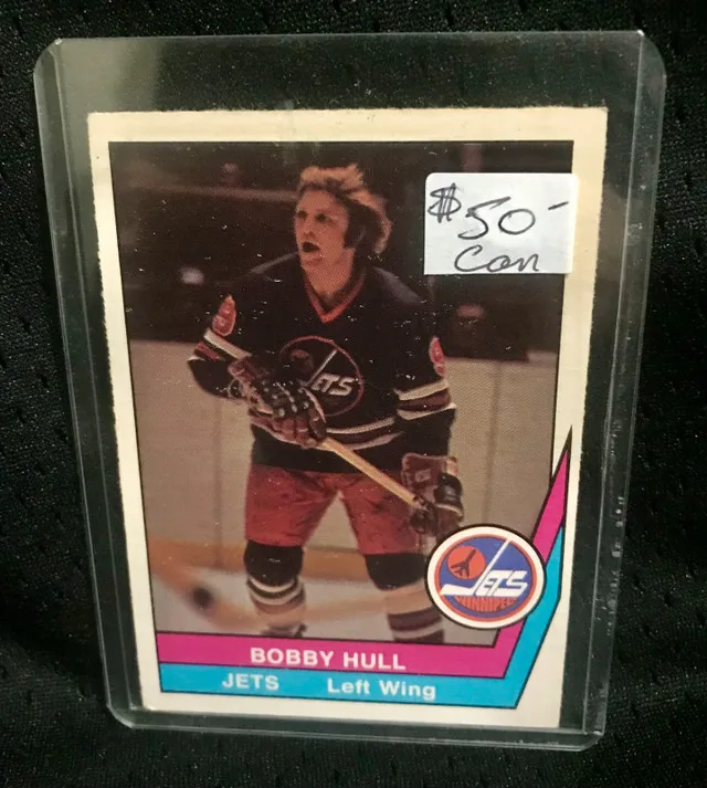 1977-78 OPC Bobby Hull Rookie Winnipeg Jets Card thumbnail