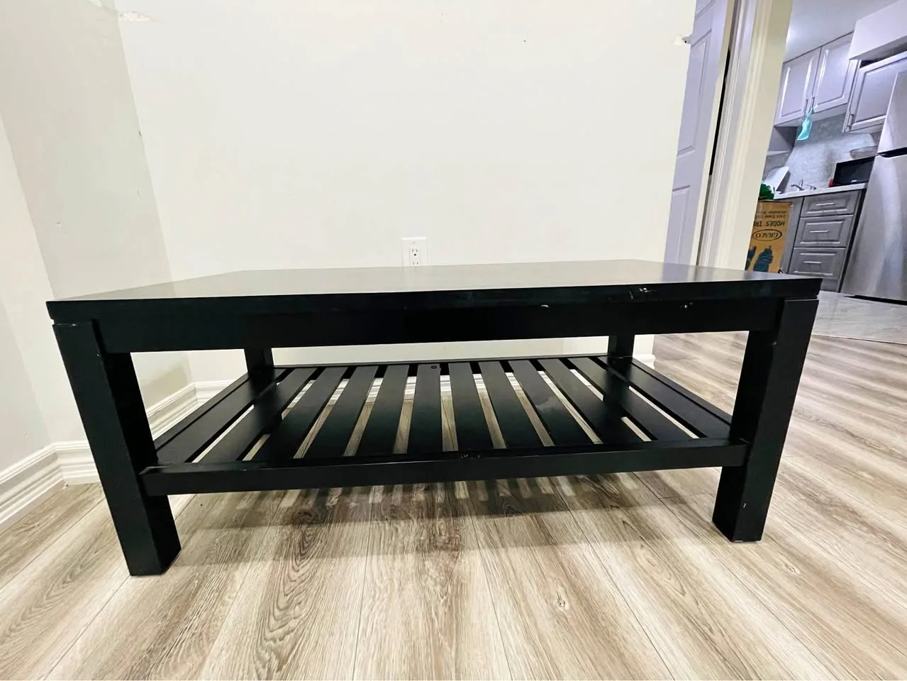 Wooden IKEA table in good condition. thumbnail