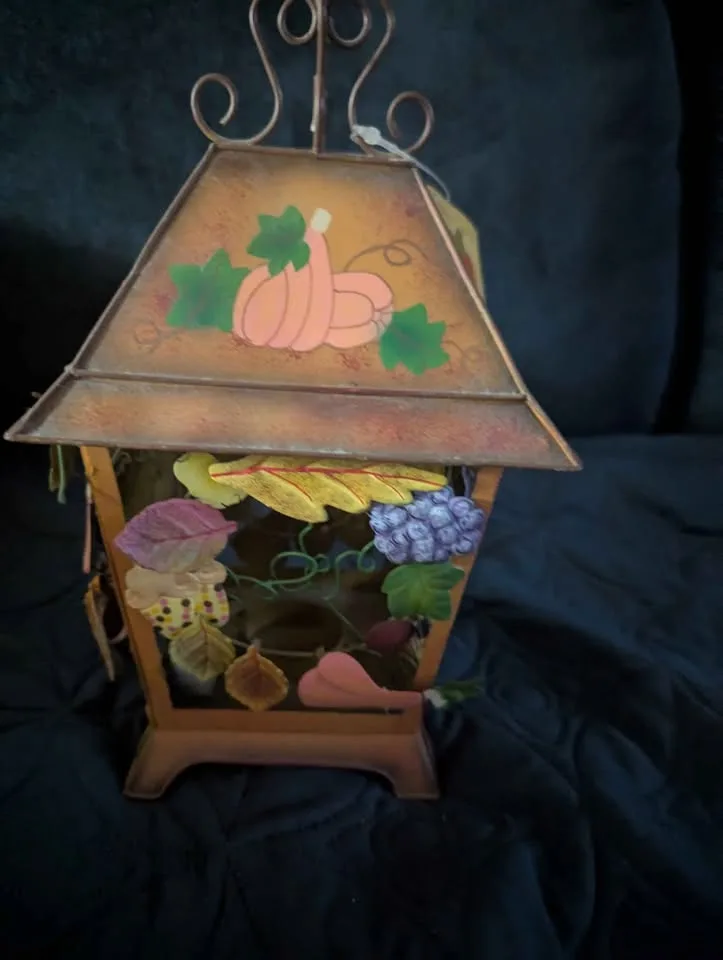 Vintage Autumn Tea Candle Bird Cage lantern image indicator(2)