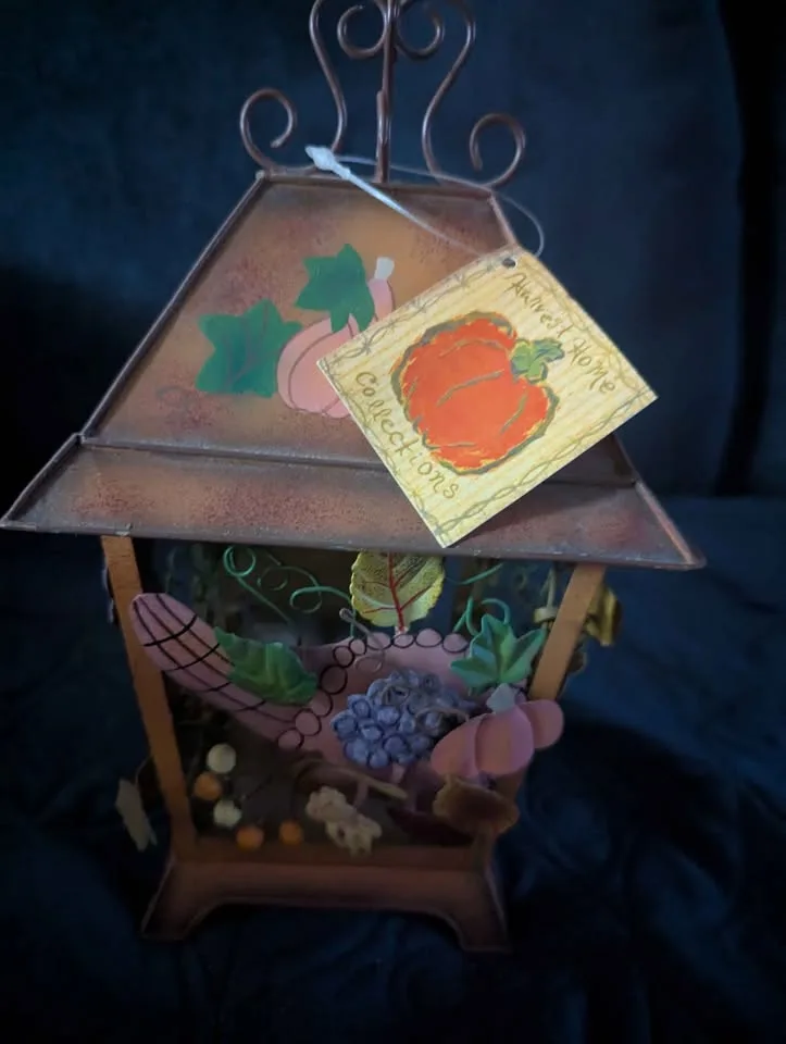 Vintage Autumn Tea Candle Bird Cage lantern image indicator(3)