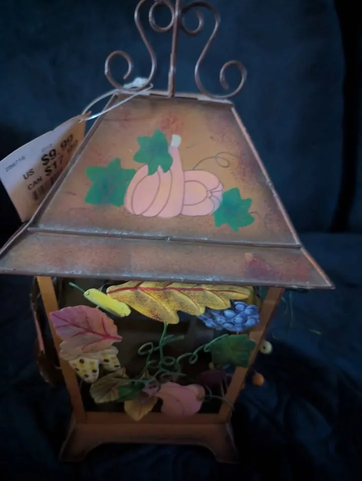 Vintage Autumn Tea Candle Bird Cage lantern image indicator(4)