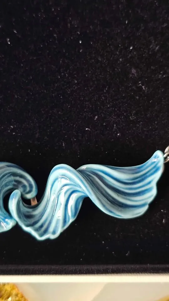 Lladró Aquarium Necklace Porcelain Blue/Turquoise (Never Worn) image indicator(4)