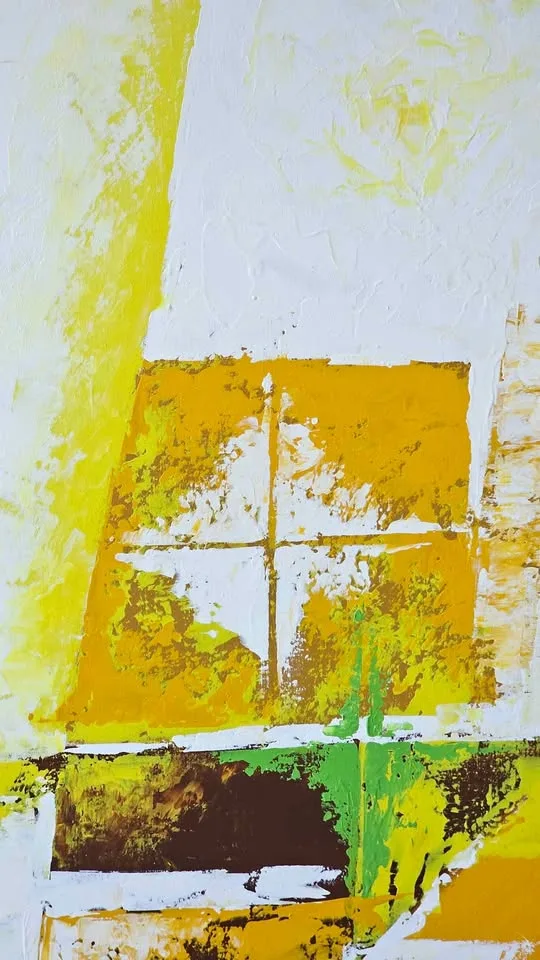 Lee Renolds Signed Abstract Oil Painting (48x60) image indicator(2)