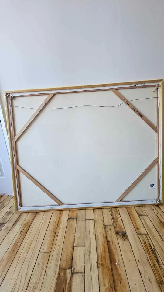 Lee Renolds Signed Abstract Oil Painting (48x60) image indicator(6)