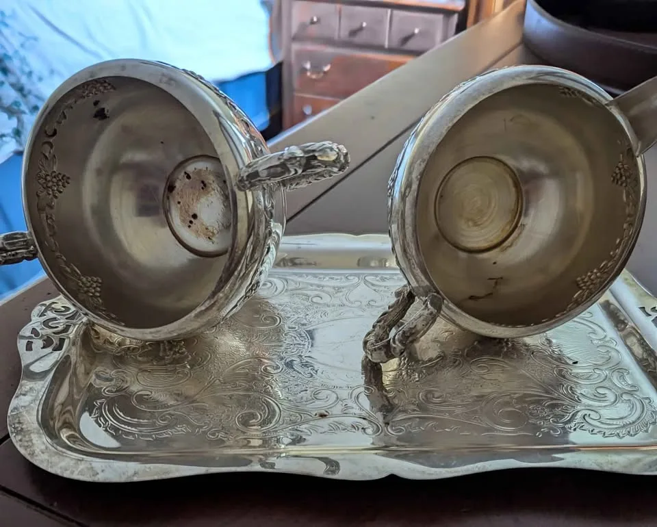 Viking Plate Cream and Sugar Bowl and Tray image indicator(3)