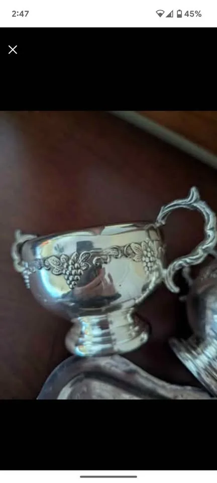 Viking Plate Cream and Sugar Bowl and Tray image indicator(6)