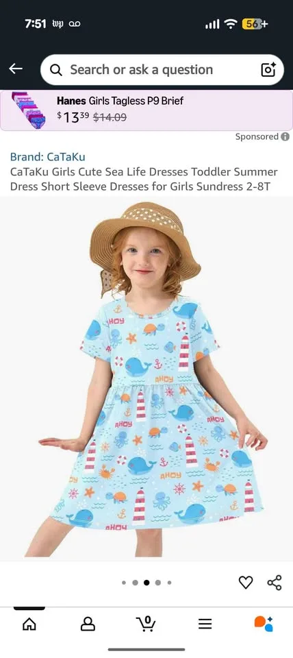 Toddler 6T Sea Life Dress image indicator(3)