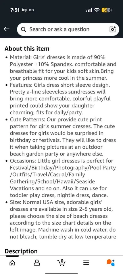 Toddler 6T Sea Life Dress image indicator(4)