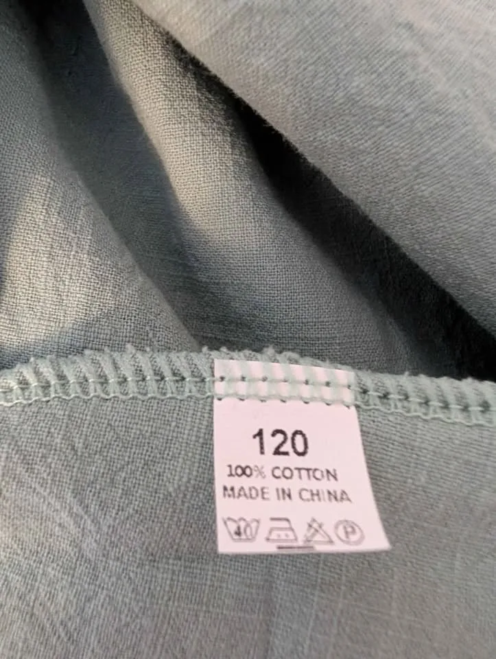 Toddler Cotton Green Dress, Size 120 image indicator(3)