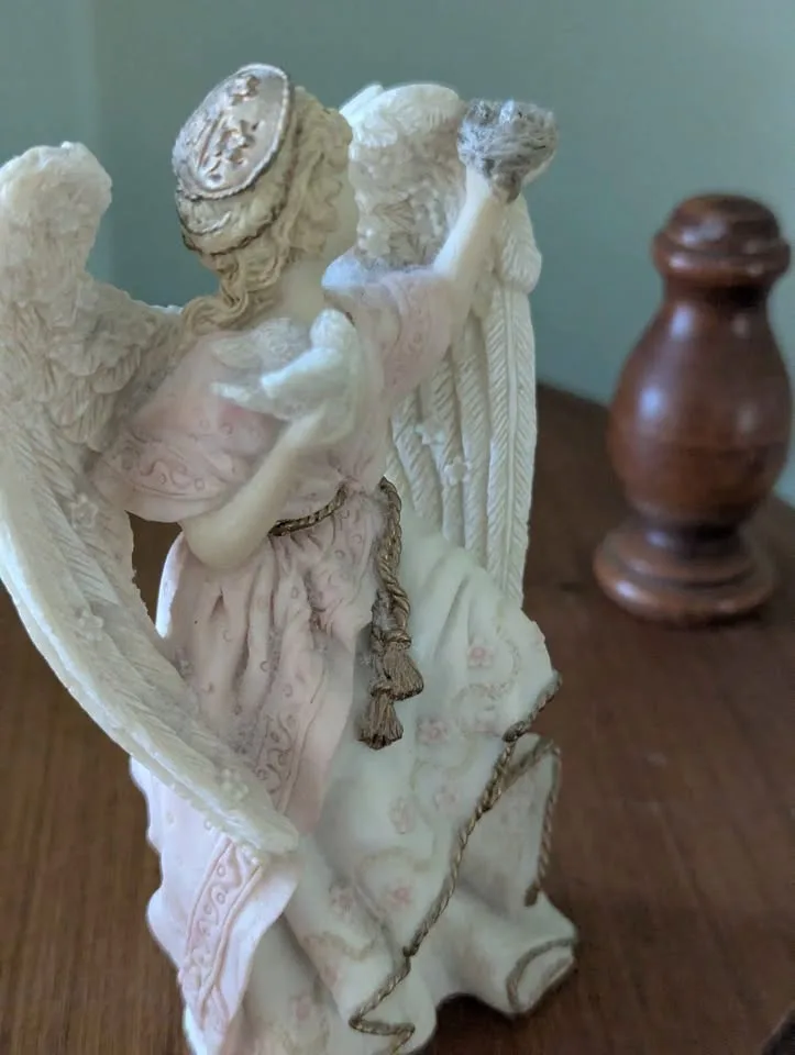 Angel Figurine with Bird's Nest & Dove image indicator(4)