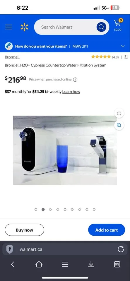 Brondell H2O+ Cypress Water Filtration System image indicator(6)