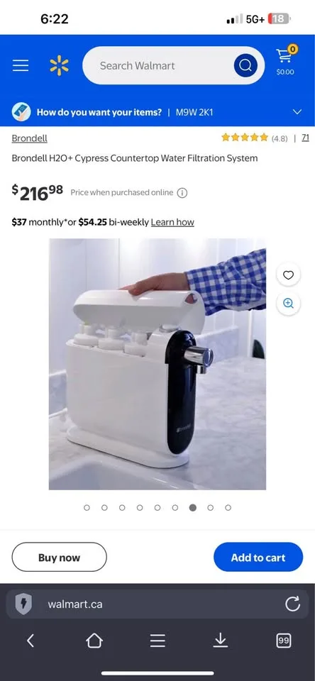 Brondell H2O+ Cypress Water Filtration System image indicator(10)