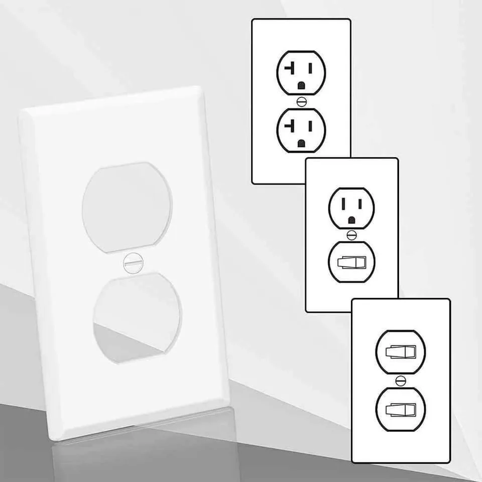 1 Gang Wall Plate - White image indicator(2)