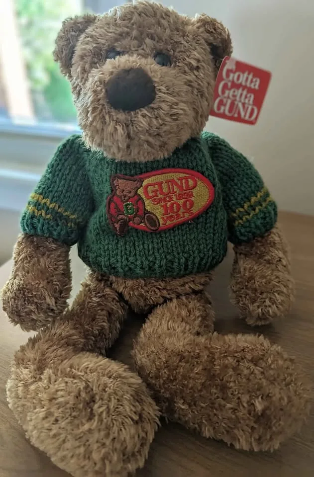 Vintage Gund 100 Years Celebration Teddy Bear image indicator(2)