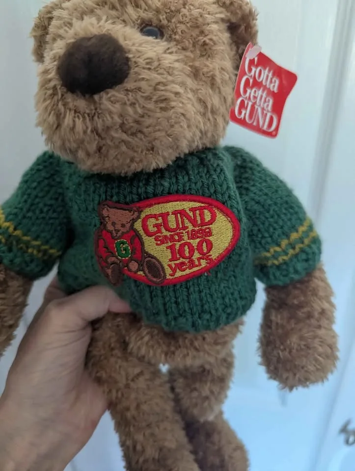 Vintage Gund 100 Years Celebration Teddy Bear image indicator(9)