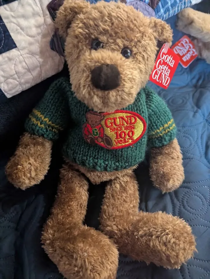 Vintage Gund 100 Years Celebration Teddy Bear image indicator(10)