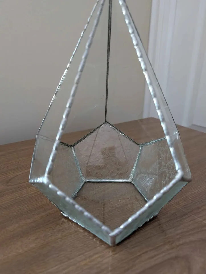 Pyramid shaped Lead Plated Terrarium image indicator(2)