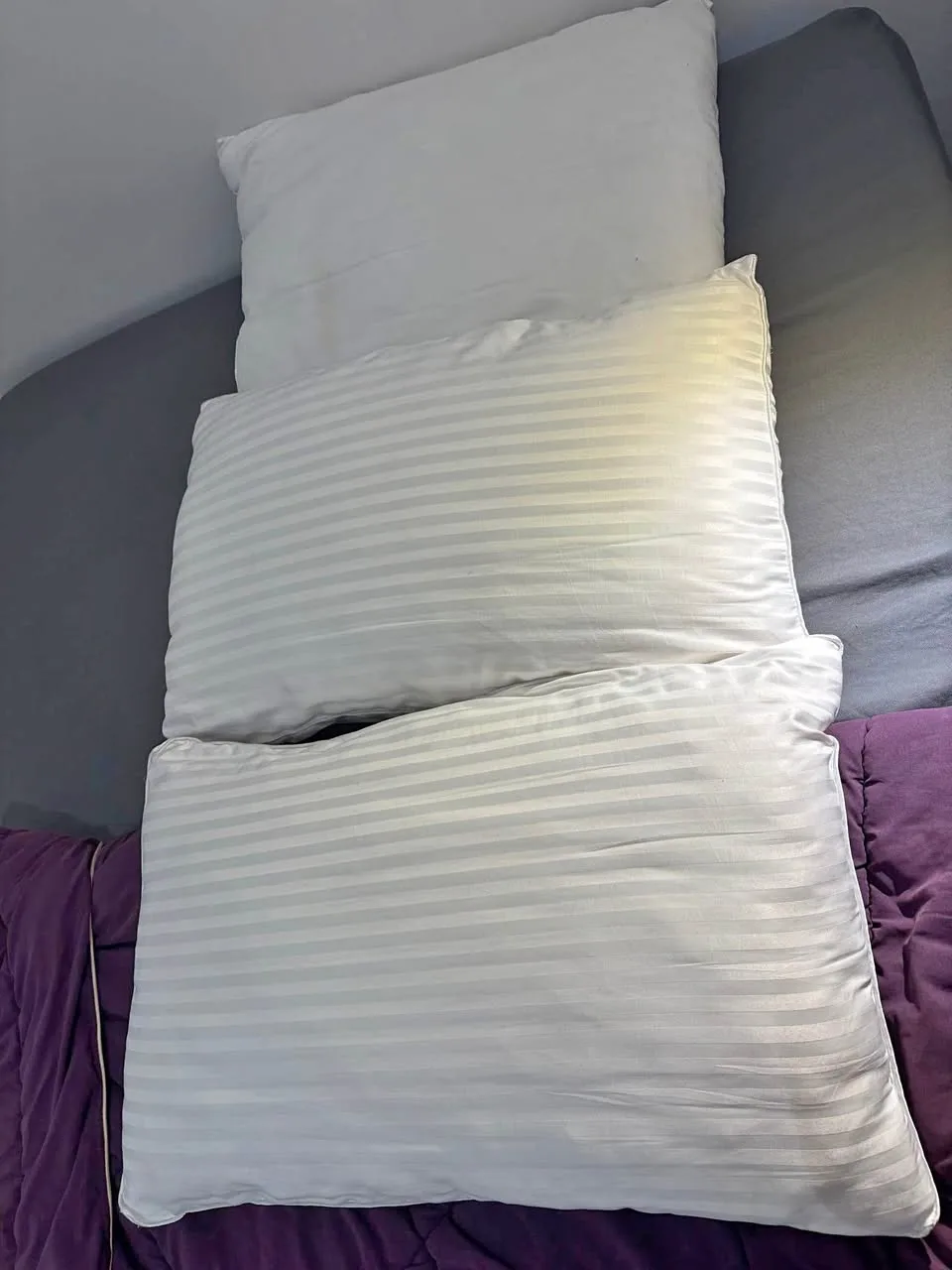 Pillows – 2 Queen Size + 1 Standard Size