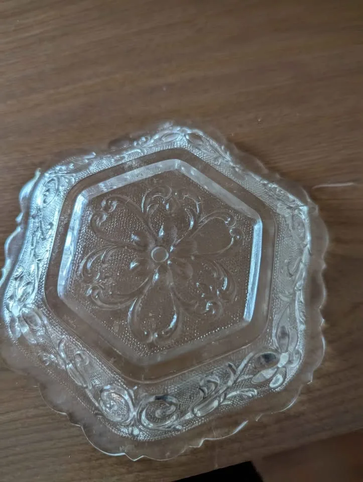 Vintage Clear Glass Bowl image indicator(2)