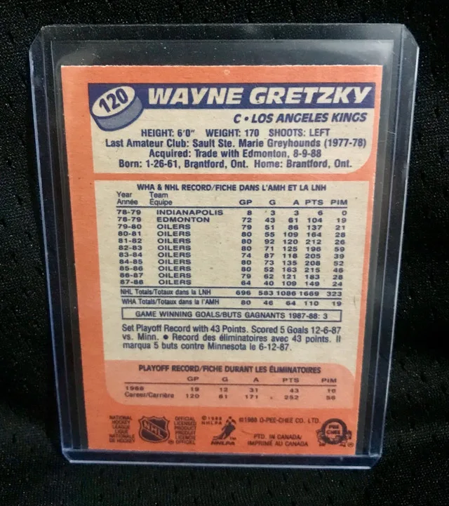 1988-89 O-Pee-Chee #120 Wayne Gretzky Kings HOF NHL image indicator(2)