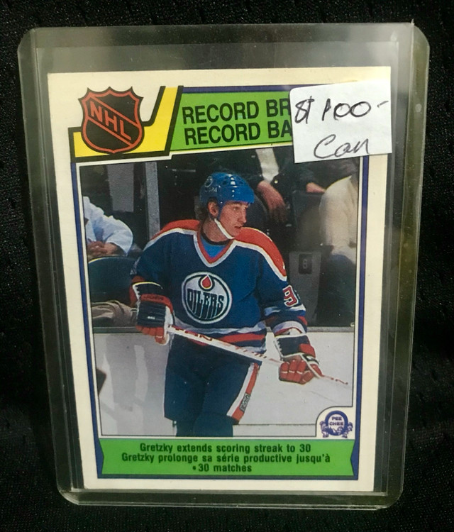 1983-84 O-Pee-Chee Card #212 Wayne Gretzky Record Breaker