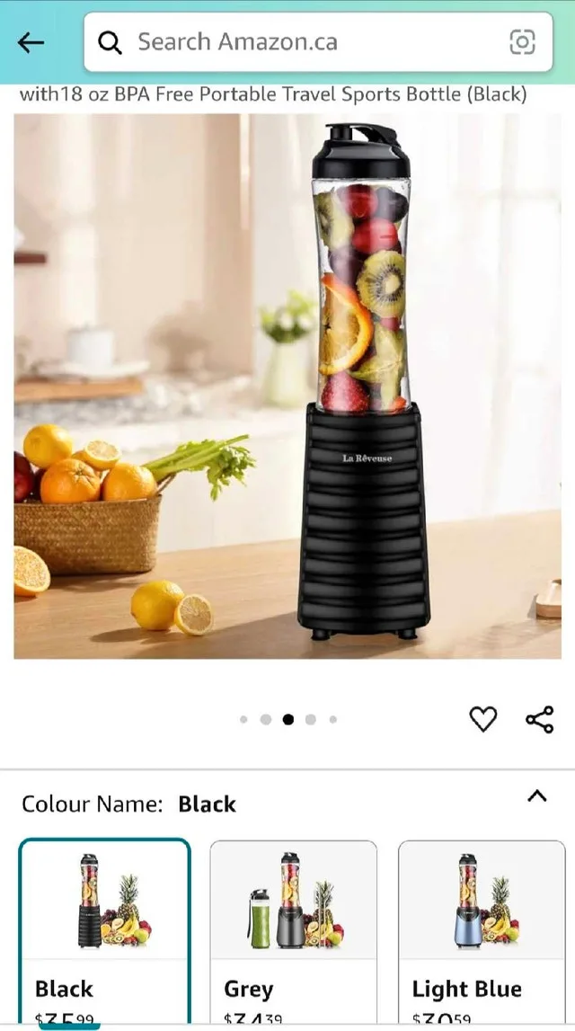 ➡️ LaReveuse Smoothies Blender Personal Size 300Watts, 18 oz image indicator(6)