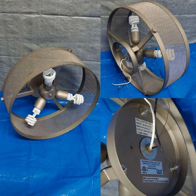 ➡️DVI Lighting Gastown Collection 3 Light Semi-Flush Bronze image indicator(2)