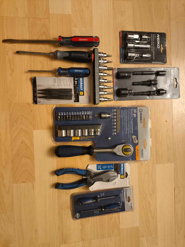KOBALT & NEIKO Hand Tool Set – New & Like New (20+ Pieces)