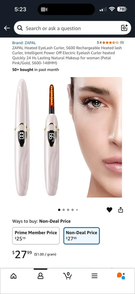 Heated EyeLash Curler image indicator(3)