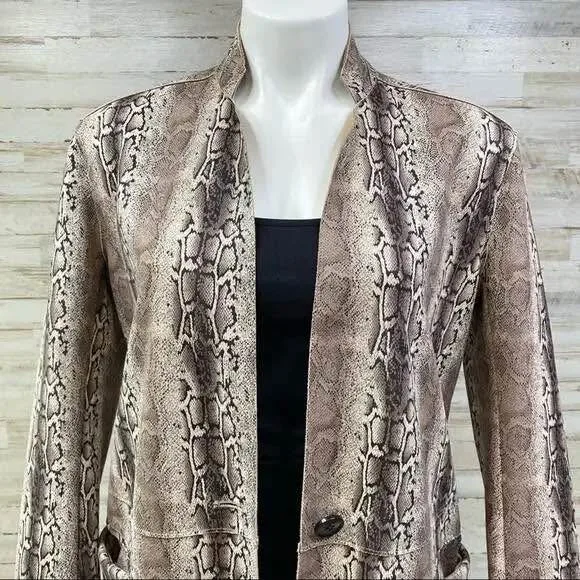 Blank NYC Faux Snakeskin Suede Coat image indicator(3)