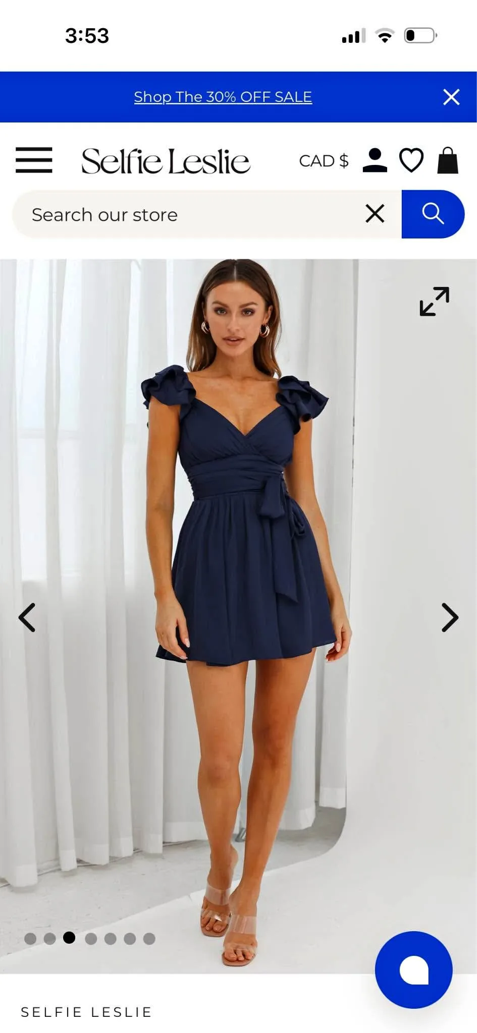 💙 Selfie Leslie “Lola” Ruffle Dress – Navy 💙