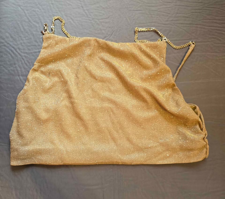 ✨ Brand New Size S-M Sparkly Gold Two-Piece Set — Size S-M ✨ - photo 3