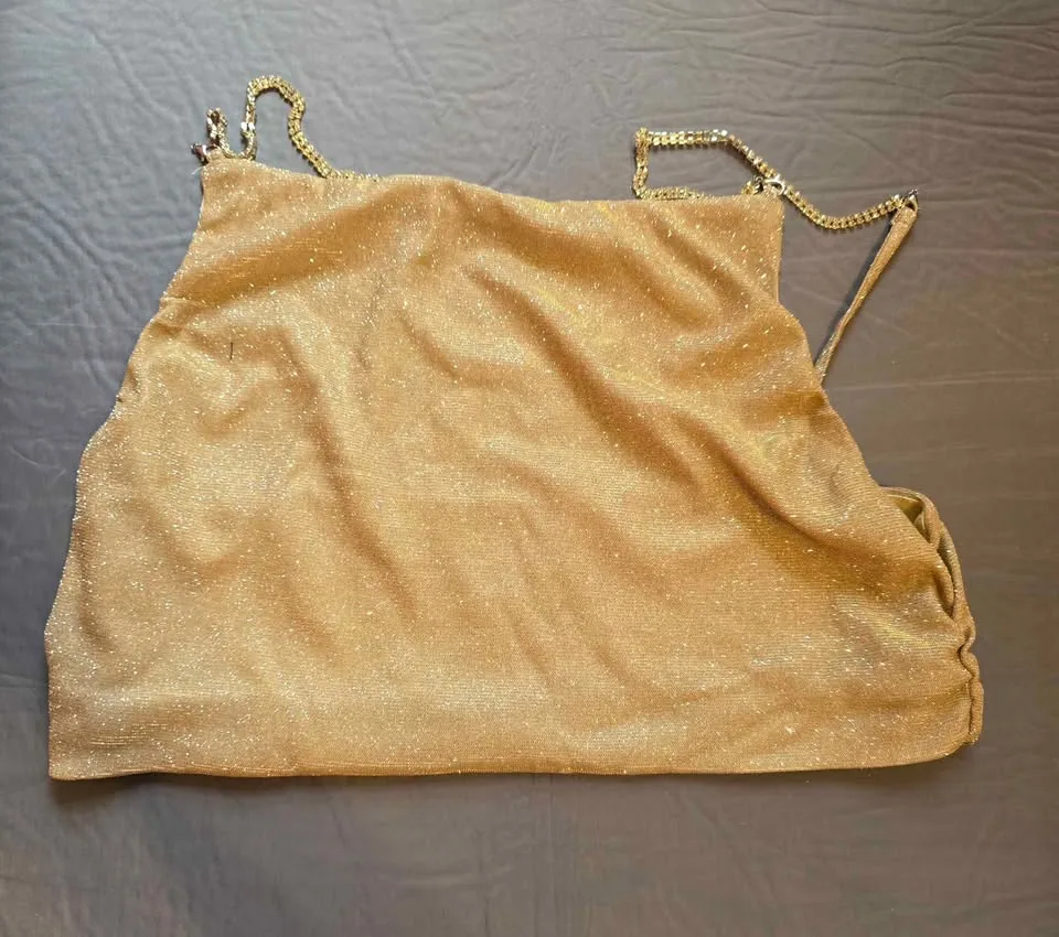 ✨ Brand New Size S-M Sparkly Gold Two-Piece Set — Size S-M ✨ image indicator(3)