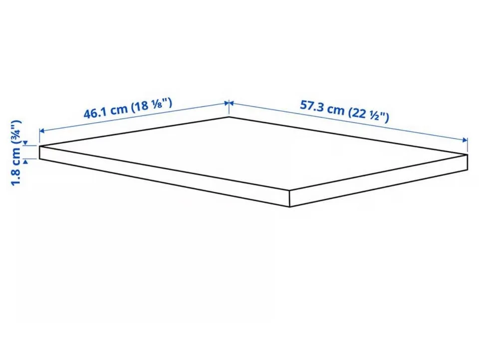 KOMPLEMENT Shelf, 50x58 cm - for IKEA PAX image indicator(3)