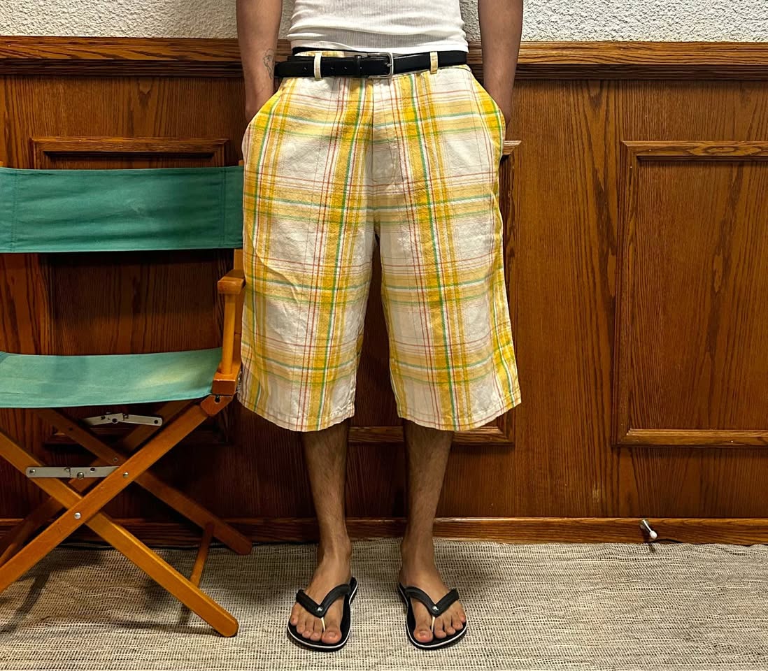 Plaid jorts