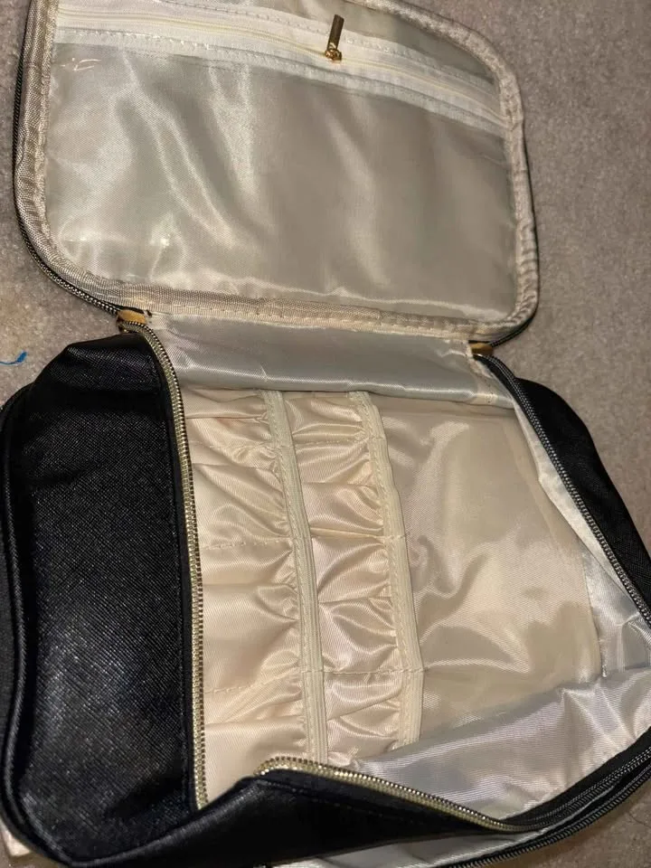 Brand New Black Travel Organizer Bag – Multi-Compartment ✨🧳 image indicator(2)