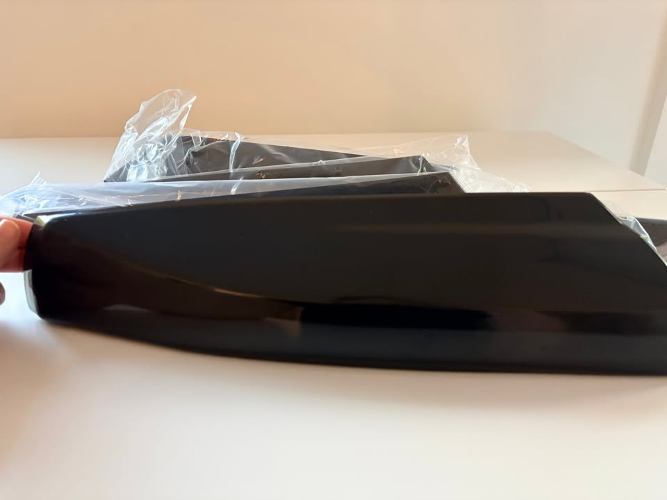 Glossy Black Roof Rack End Cap Covers for Toyota Highlander - photo 3