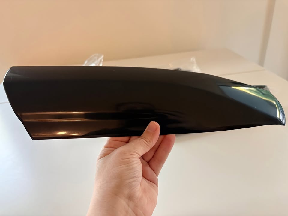 Glossy Black Roof Rack End Cap Covers for Toyota Highlander - photo 5