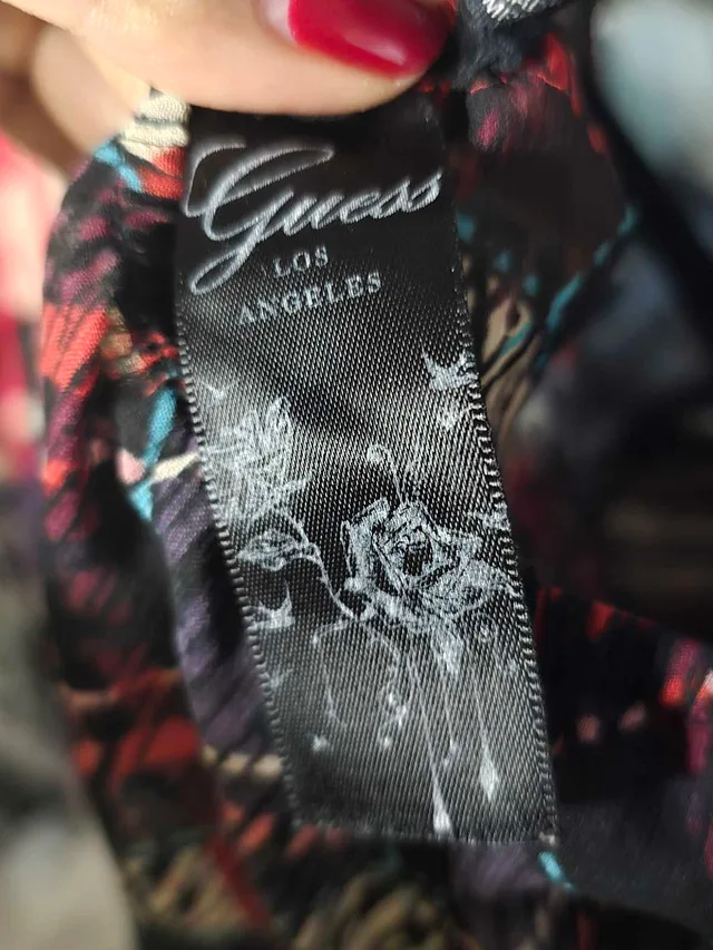 Guess Plaid Y2K Sheer Blouse image indicator(4)