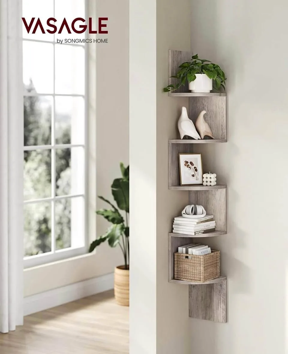 Brand New 5-Tier Floating Corner Shelf thumbnail